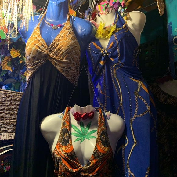 Halter Style, Long, Summer Dress or Cover-up - Picture 5 of 6